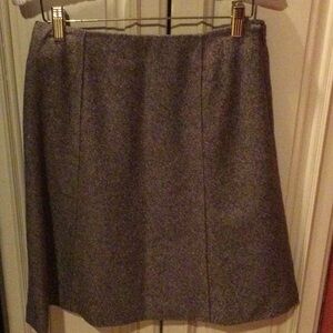 Brown and Beige Wool Women's Skirt. Ann Taylor Petites 2P Perfect Condition